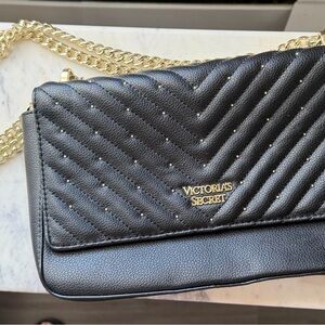 Victoria's Secret Black Studded Crossbody Bag